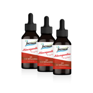 Nimm 3, zahl 2 Aktion Liposomale Ashwagandha Tropfen hochdosiert - 3x60ml - Premium Markenrohstoff KSM-66-2000mg Ashwagandha pro Tagesdosis - mit 5% Withanoliden - Keto MCT Öl C8 & C10 - Hohe Bioverfügbarkeit