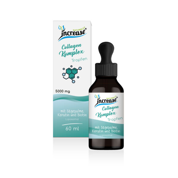 Nimm 3, zahl 2 Aktion Liposomale Collagen Tropfen hochdosiert - 5000mg Collagen pro Tag (450.000mg in 3 Flaschen) mit 10000µg Biotin, 1000µg Keratin und 50mg Sägepalme - Keto MCT Öl C8 & C10 – Bild 2