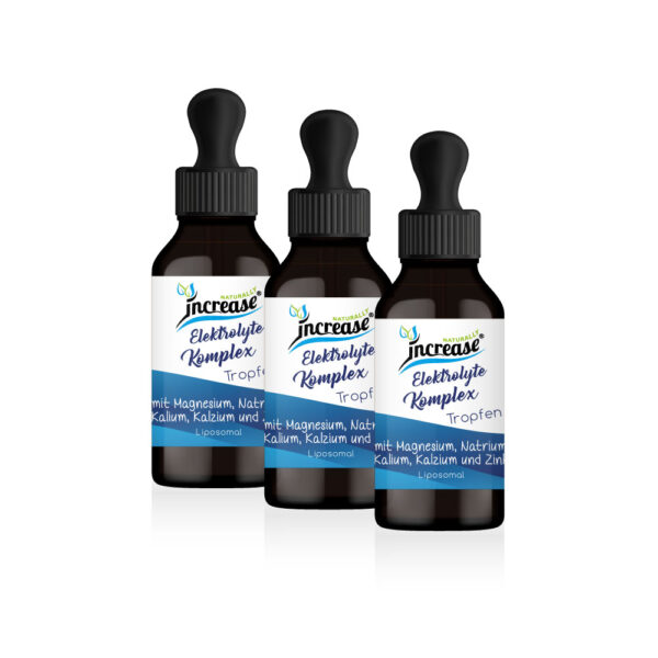 Nimm 3, zahl 2 Aktion Liposomale Elektrolyte Tropfen hochdosiert - 2500mg Elektrolyte pro Tag (225.000mg in 3 Flaschen) mit Magnesium, Chlorid, Natrium, Kalium, Sulfat, Lithium, Kalzium und Bor.