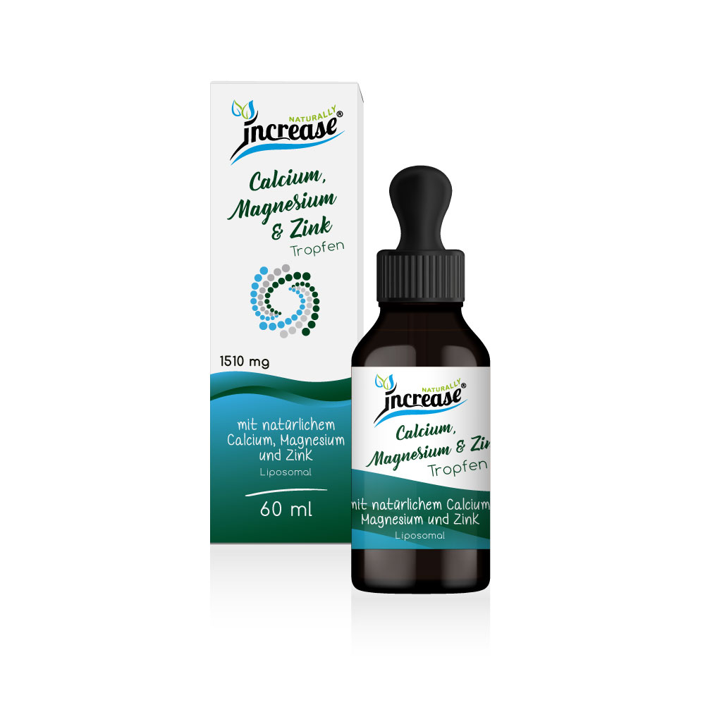 Nimm 3, zahl 2 Aktion Liposomale Calcium, Magnesium & Zink Tropfen hochdosiert - 1510mg Calcium, Magnesium & Zink pro Tag (135.900mg Calcium, Magnesium & Zink in 3 Flaschen) - Keto MCT Öl C8 & C10 – Bild 2