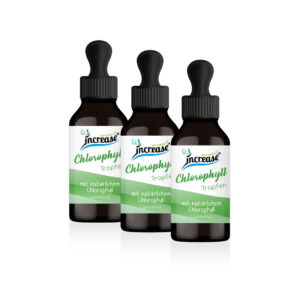 Nimm 3, zahl 2 Aktion Liposomale Chlorophyll Tropfen hochdosiert - 1000mg Chlorophyll pro Tag (90.000mg Chlorophyll in 3 Flaschen) - Keto MCT Öl C8 & C10
