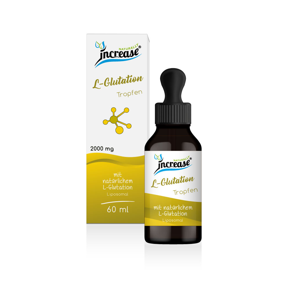 Liposomale L-Glutation Tropfen hochdosiert - (60.000mg L-Glutation pro Packung) 2000mg L-Glutation pro Tagesdosis - MCT Öl - Hohe Bioverfügbarkeit