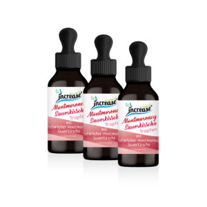 Nimm 3, zahl 2 Aktion Liposomale Montmorency Sauerkirsche Tropfen hochdosiert - 2000mg Montmorency Sauerkirsche pro Tag (180.000mg Montmorency Sauerkirsche in 3 Flaschen) - Keto MCT Öl C8 & C10