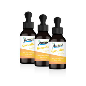 Nimm 3, zahl 2 Aktion Liposomale Quercetin Tropfen hochdosiert - 2000mg Quercetin pro Tag (180.000mg Quercetin in 3 Flaschen) - Keto MCT Öl C8 & C10