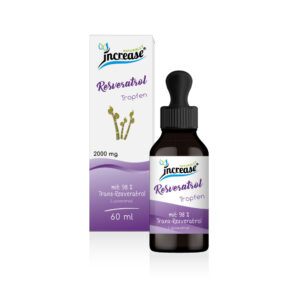 Liposomale Resveratrol Tropfen hochdosiert - (60.000mg Resveratrol pro Packung) 2000mg Resveratrol pro Tagesdosis davon 1960 mg Trans-Resveratrol - MCT Öl - Hohe Bioverfügbarkeit