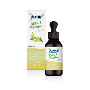 Liposomale Rutin & Steinklee Tropfen hochdosiert - (60.000mg Rutin & Steinklee pro Packung) 2000mg Rutin & Steinklee pro Tagesdosis - MCT Öl - Hohe Bioverfügbarkeit