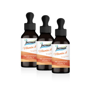 Nimm 3, zahl 2 Aktion Liposomale Vitamin A Tropfen hochdosiert - 3000µg / 10.000 I.E. Vitamin A pro Tag (270.000µg Vitamin A in 3 Flaschen) - Keto MCT Öl C8 & C10